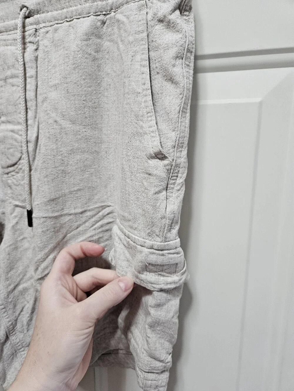 Kenneth Cole Linen Cargo Shorts